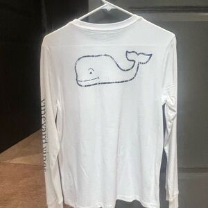 Vineyard Vines Long Sleeve Shirt with Whale Logo